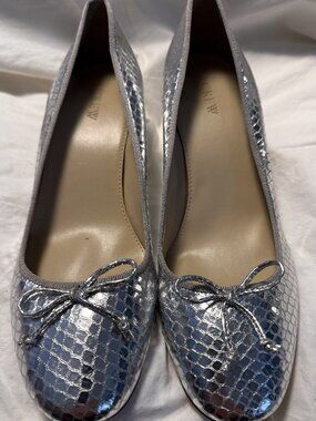J.Crew Teagan Snake embossed Pump – Metallic Shine - Size 9 - MF0304